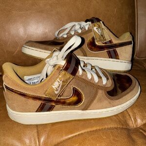 Nike Vandal Low Tortoise Shell Womens Size 6.5 312492-211 Brown Gold